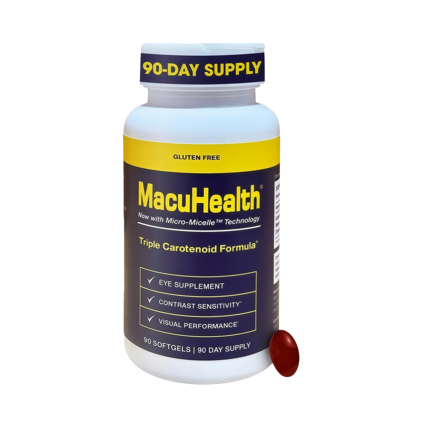 Macuhealth Triple Carotenoid Formula Adult Eye Vitamin Supplement